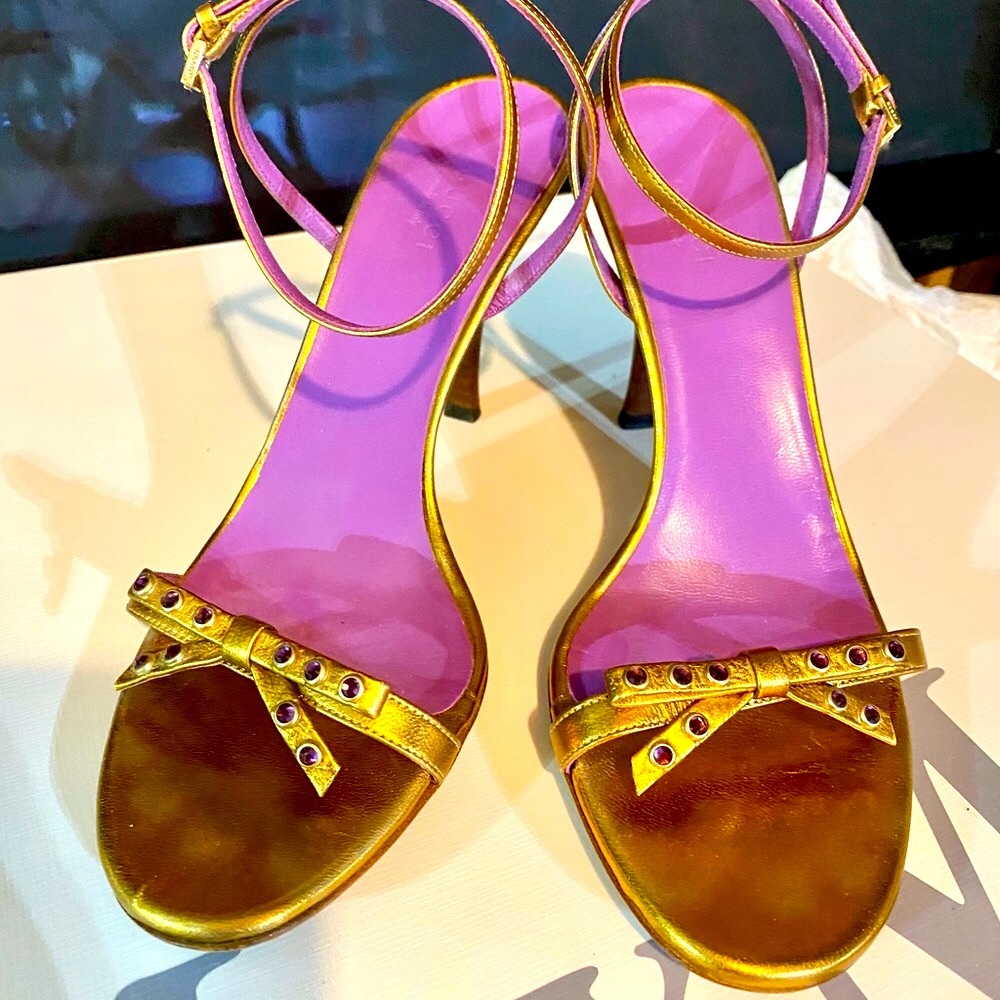 Shiny Gucci heels